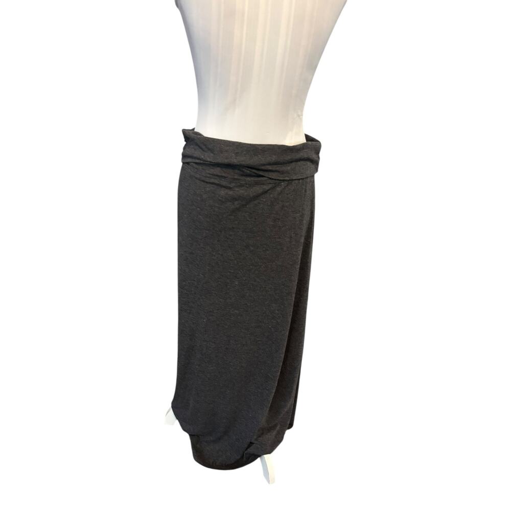xhiliration Women's Gray Solid Maxi Skirt Size L